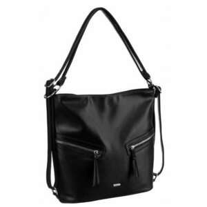 Geanta de dama model Tote - ecologica - neagra - dimensiuni mari imagine