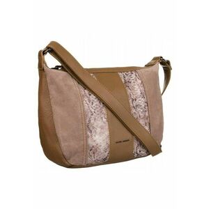 Geanta crossbody din piele ecologica - maro - 21x29x9cm imagine