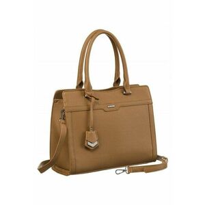 Geanta de umar pentru femei - model Tote - bej - 26x33x12cm - cu manere si curea detasabila imagine