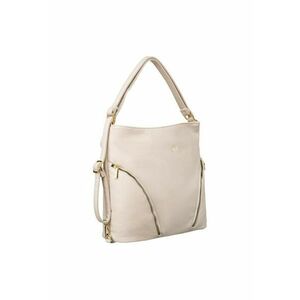 Geanta de dama mare cu buzunare - bej - model tote imagine