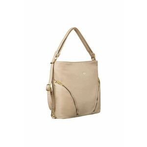 Geanta de dama model Tote - bej - cu buzunare si curea reglabila imagine
