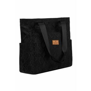 Geanta tote dama neagra - 30x28x15cm - cu manere lungi - format A4 imagine