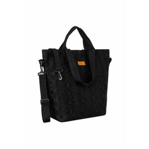 Geanta shopper neagra pentru femei - cu manere reglabile si curea detasabila - dimensiuni mari imagine