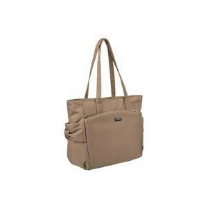 Geanta de dama model Tote - bej - 29x35x12cm - cu buzunare laterale. imagine