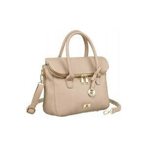 Geanta tote - bej - 19.5x30x10cm - cu un compartiment si cinci buzunare suplimentare - cu doua manere si curea lunga detasabila. imagine