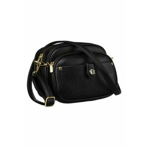 Geanta dama neagra cu borseta - 17x25x9cm - set imagine