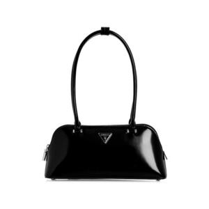 Geanta din piele ecologica cu bareta de umar si detaliu logo imagine