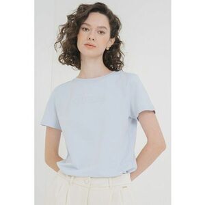 Tricou relaxed fit cu logo din strasuri imagine