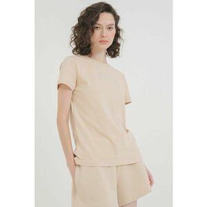 Tricou relaxed fit cu logo din strasuri imagine