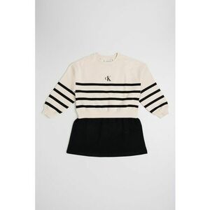 Rochie cu maneci lungi si model 2in1 imagine