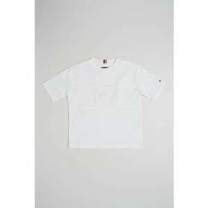 Tricou de bumbac cu logo brodat imagine