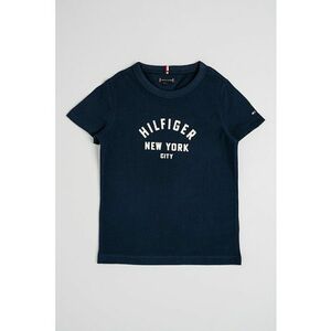 Tricou cu decolteu la baza gatului si imprimeu logo imagine