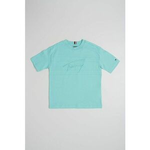 Tricou de bumbac cu logo brodat imagine