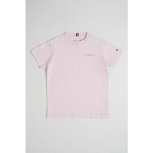 Tricou de bumbac cu decolteu la baza gatului imagine