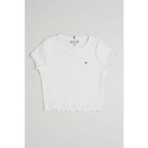 Tricou de bumbac cu striatii si logo imagine