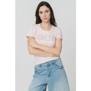 Tricou slim fit cu logo brodat imagine