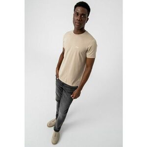 Tricou slim fit cu decolteu la baza gatului imagine