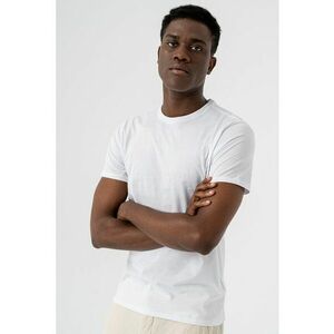 Tricou din bumbac cu decolteu la baza gatului imagine