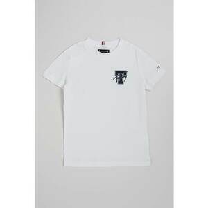 Tricou de bumbac cu logo pe piept imagine