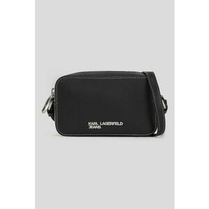 Geanta crossbody de piele ecologica cu logo metalic imagine
