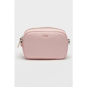 Geanta crossbody de piele ecologica cu bareta din material textil imagine