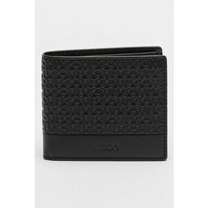 Portofel din piele cu fermoar si logo imagine