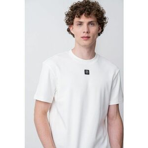 Tricou de bumbac cu decolteu la baza gatului Dalile imagine