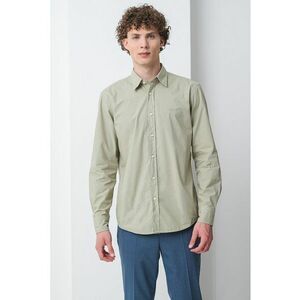 Camasa regular fit de bumbac cu logo brodat imagine