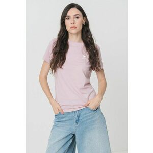 Tricou de bumbac cu decolteu la baza gatului imagine