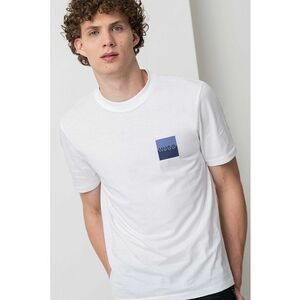 Tricou cu decolteu la baza gatului - din bumbac imagine