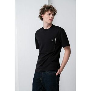 Tricou de bumbac cu fermoar imagine