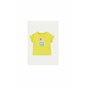 Tricou fete - 304139840 - Bumbac - Galben imagine