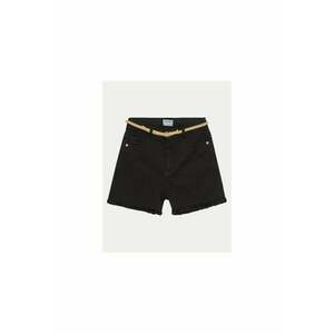 Pantaloni scurti fete - 304139628 - Bumbac - 128 CM - Negru imagine