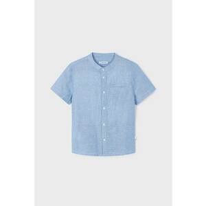 Camasa din amestec de in cu maneci scurte imagine