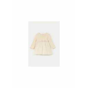 Rochie fete - 304295881 - Poliester/Viscoza - Bej imagine