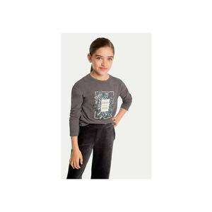 Bluza fete - 304329005 - Bumbac - Gri imagine