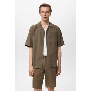 Camasa din lyocell cu maneci scurte imagine