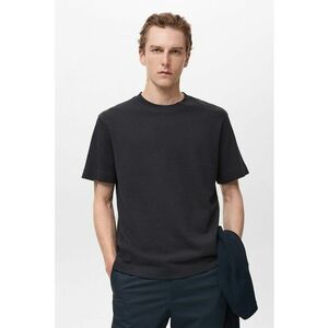 Tricou regular fit cu decolteu la baza gatului imagine