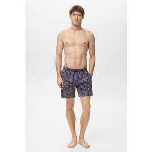 Pantaloni scurti de baie cu imprimeu si buzunare laterale imagine