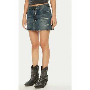 Fusta dama - 304604560 - Bumbac - Albastru imagine