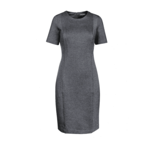 Rochie cu decolteu rotund si maneci scurte - imagine