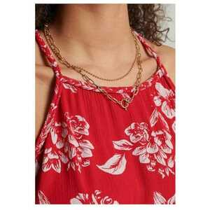 SuperDry - Bluza cu bretele subtiri si model floral - imagine