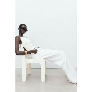 Blugi cu croiala ampla si talie inalta imagine