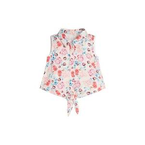 Camasa fara maneci cu imprimeu floral - imagine