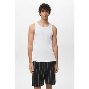 Top striat cu decolteu rotund imagine