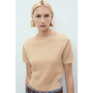 Pulover tricotat fin cu terminatii cu striatii imagine