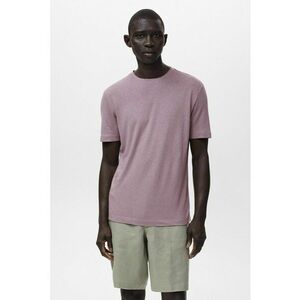 Tricou slim-fit din amestec de in imagine