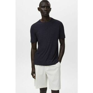 Tricou slim-fit din amestec de in imagine