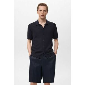 Camasa cu guler polo din tricot cu striatii imagine