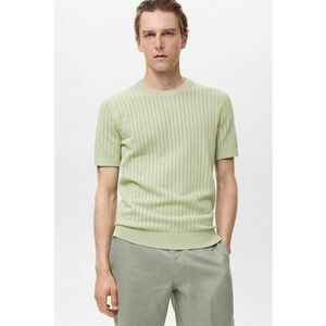 Tricou din tricot cu perforatii imagine